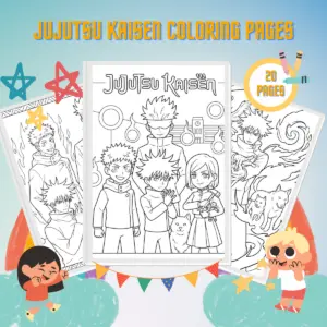 Miniatura de dibujos para colorear de Jujutsu Kaisen