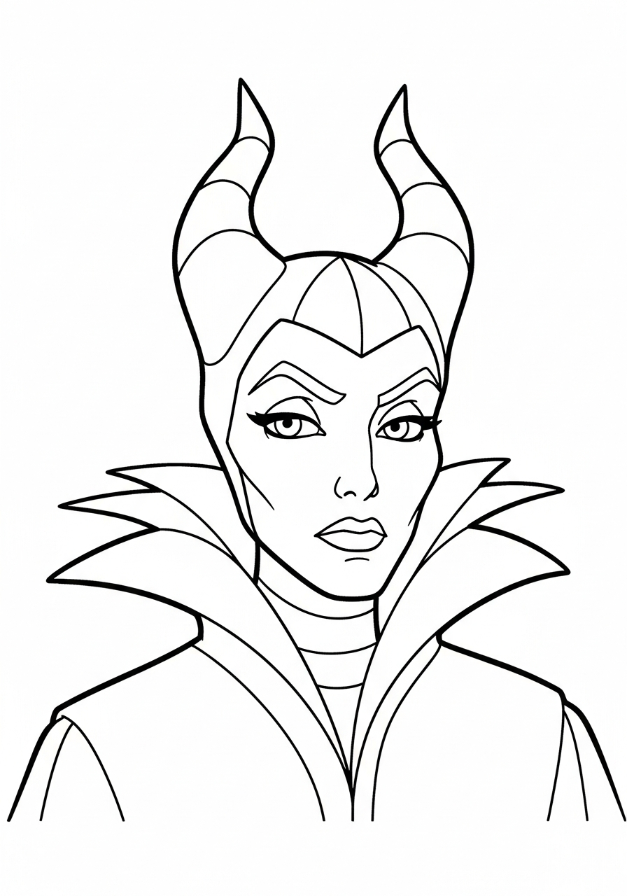 Maleficent coloring pages free