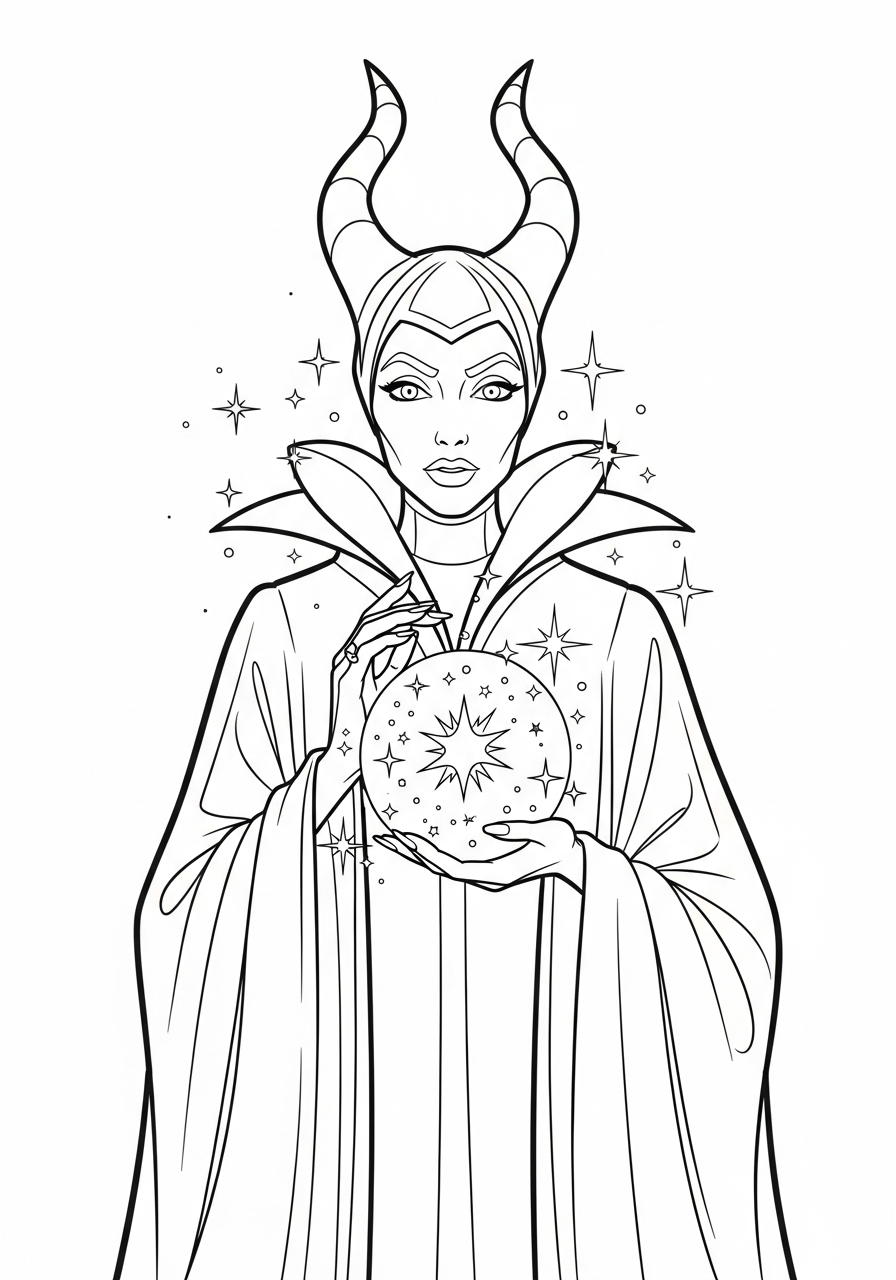 free Maleficent printable coloring pages
