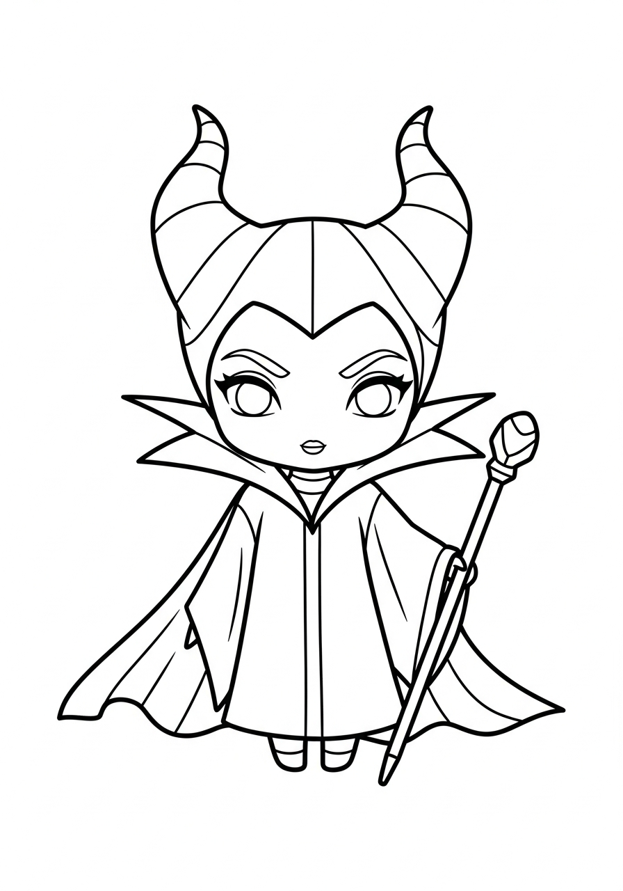 free coloring Maleficent pages