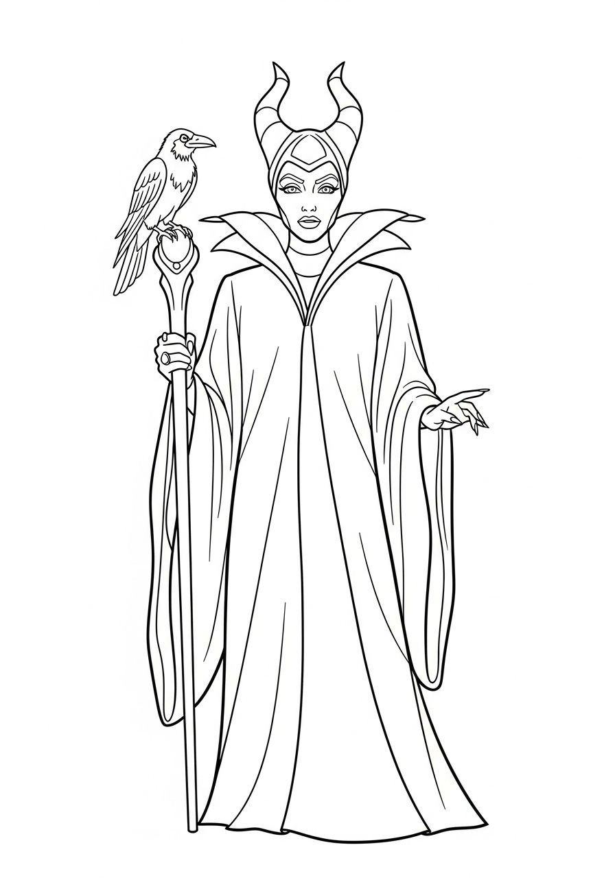 coloring pages printable Maleficent