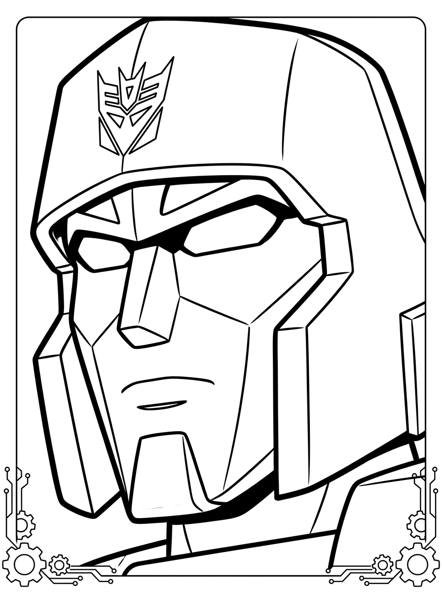 Megatron Coloring Pages 16 grinch Megatron coloring pages