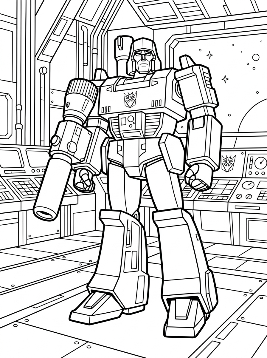 Megatron Coloring Pages 19 coloring Megatron pages 1