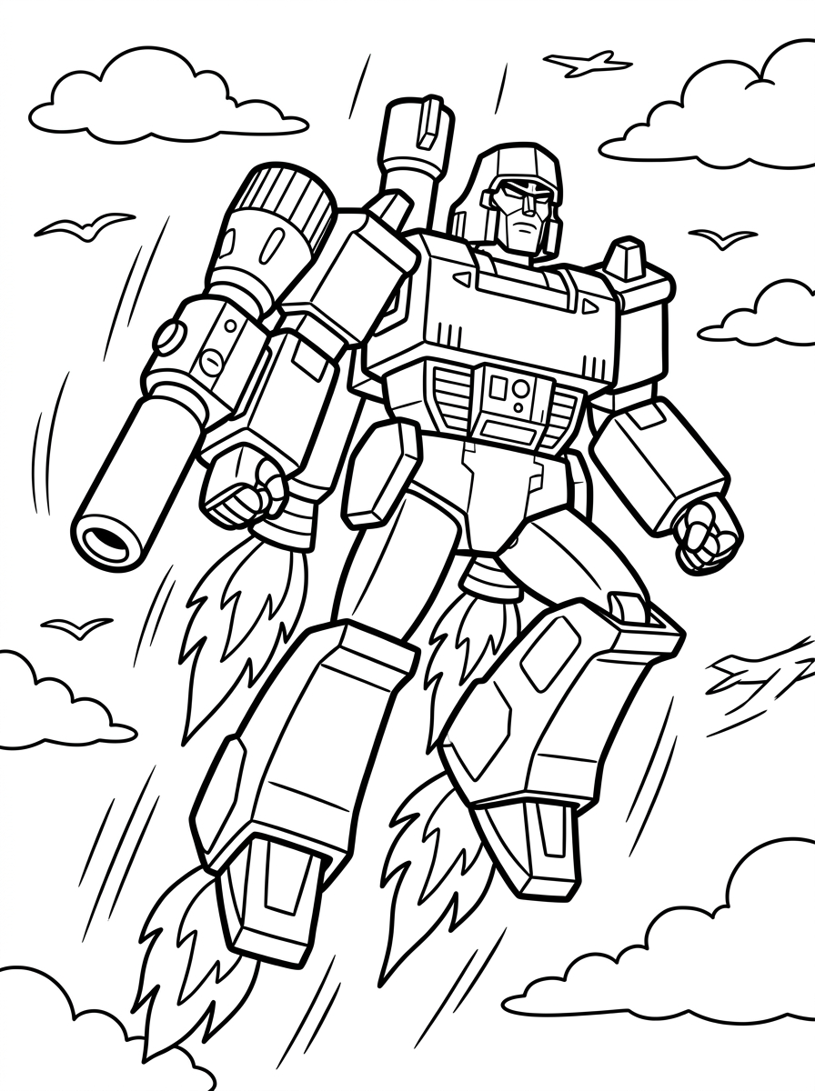 Megatron Coloring Pages 20 Megatron ornament coloring pages 1