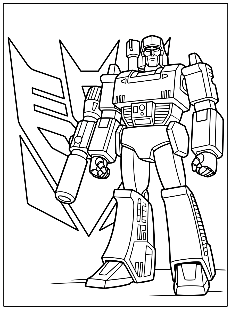 Megatron Coloring Pages 3 coloring Megatron pages