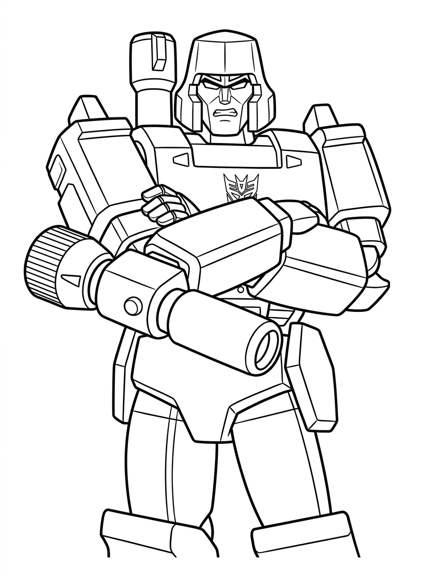Megatron Coloring Pages 5 free printable Megatron coloring pages