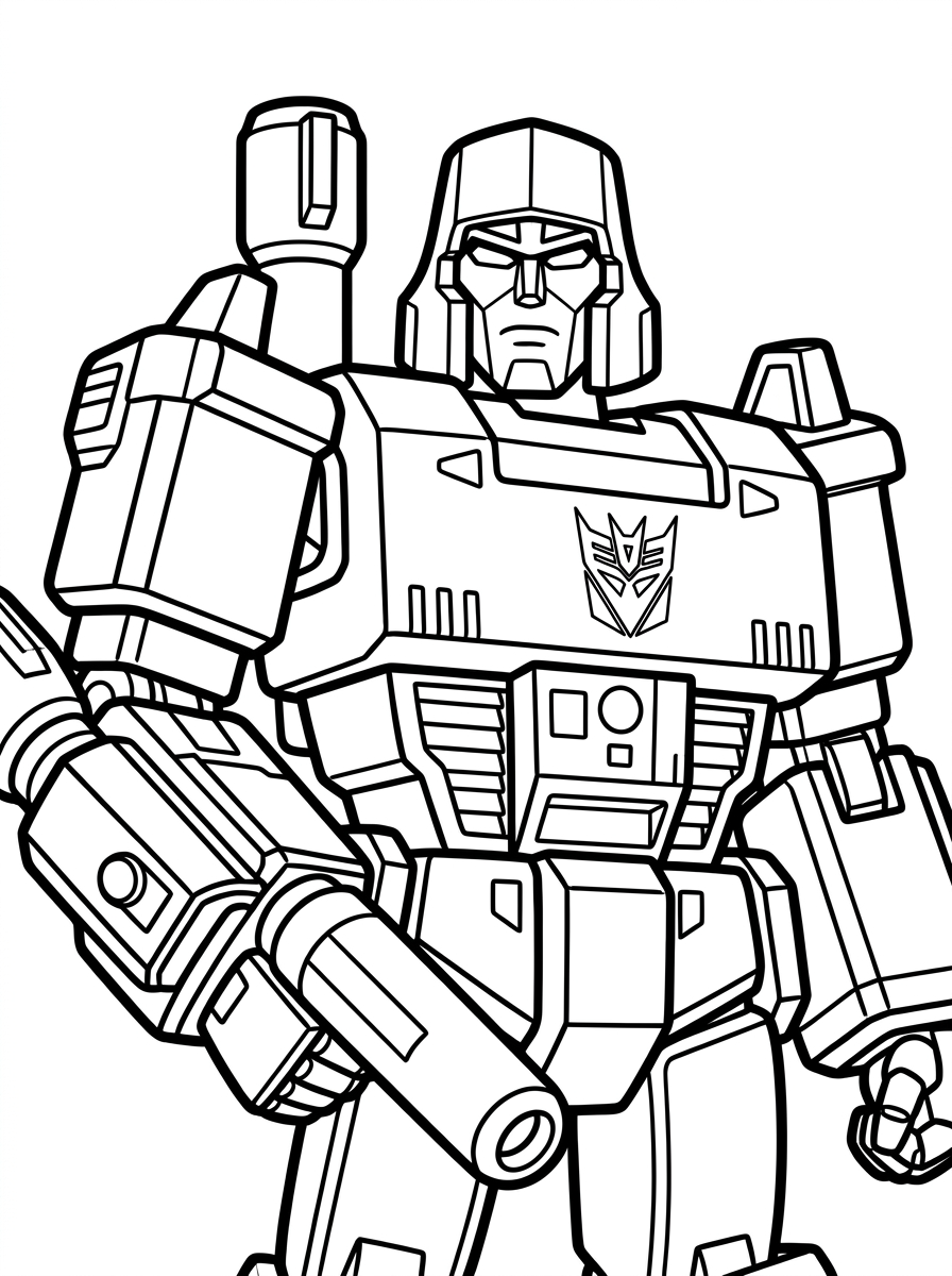 Megatron Coloring Pages 10 Megatron coloring pages easy