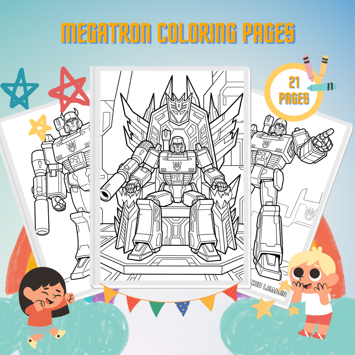 21 Megatron Coloring Pages - Printables For Transformers Robot Fans