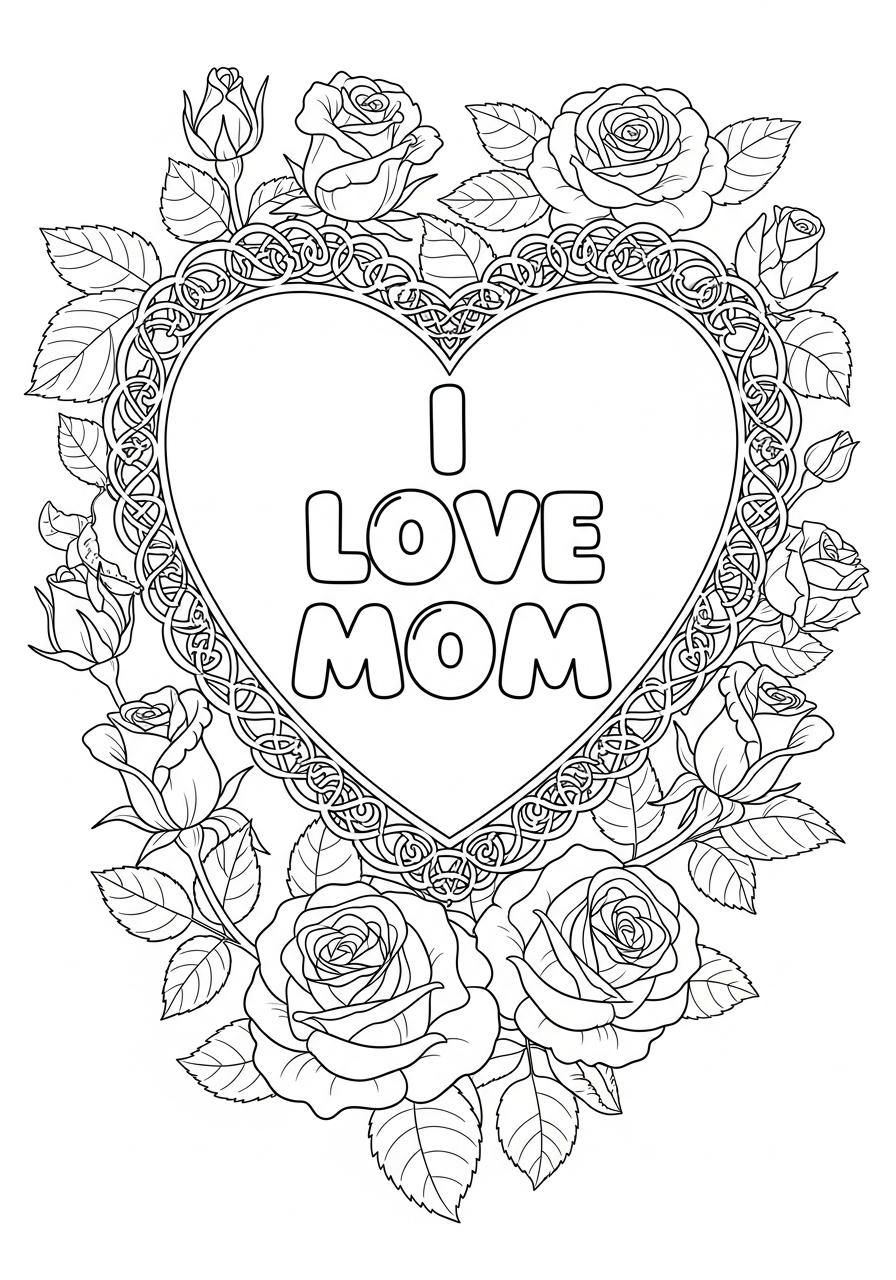 free printable coloring pages Mother’s Day