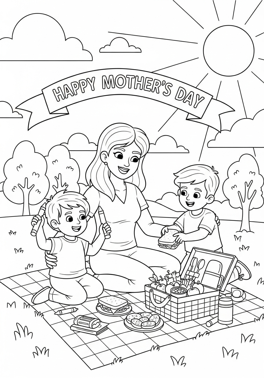adult Mother’s Day coloring pages
