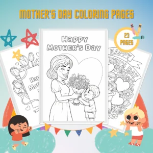 Mother’s Day Coloring Pages thumbnail