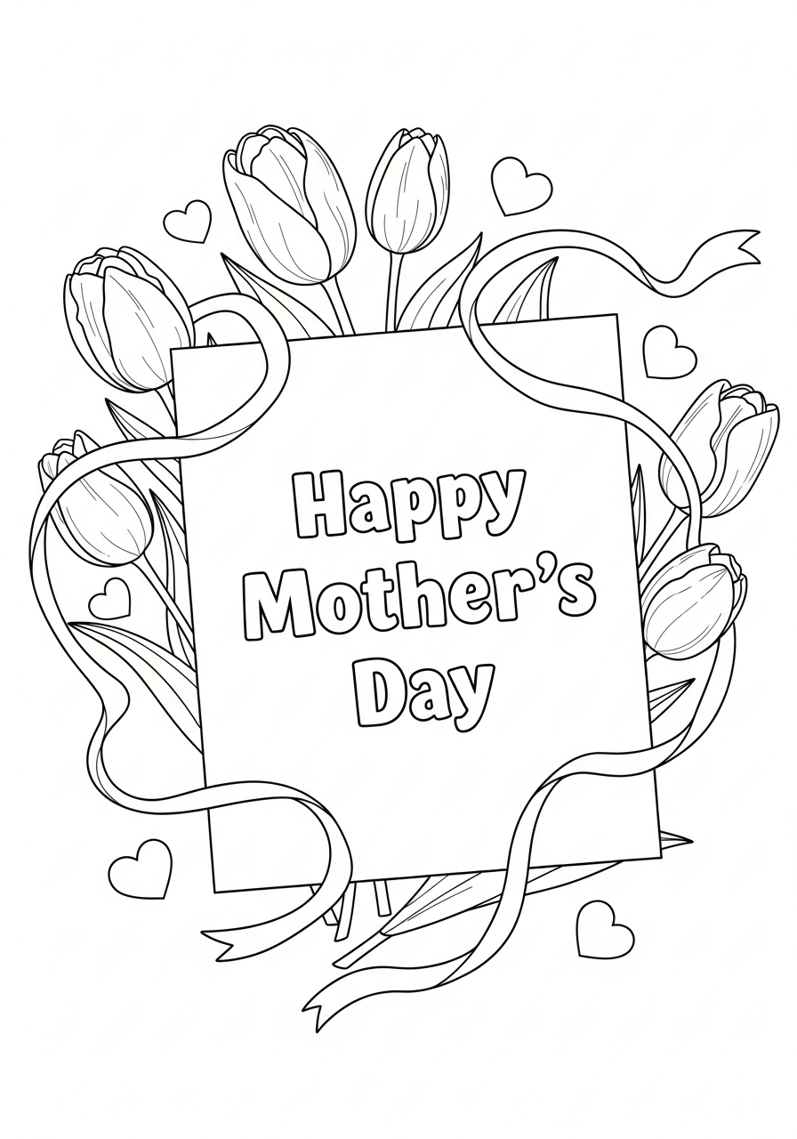 Mother’s Day coloring pages to print