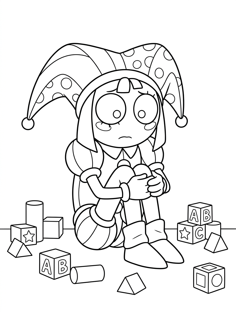 Pomni Coloring Pages 18 Pomni coloring pages
