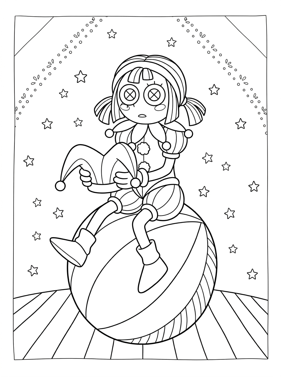 Pomni Coloring Pages 19 free Pomni coloring pages 2
