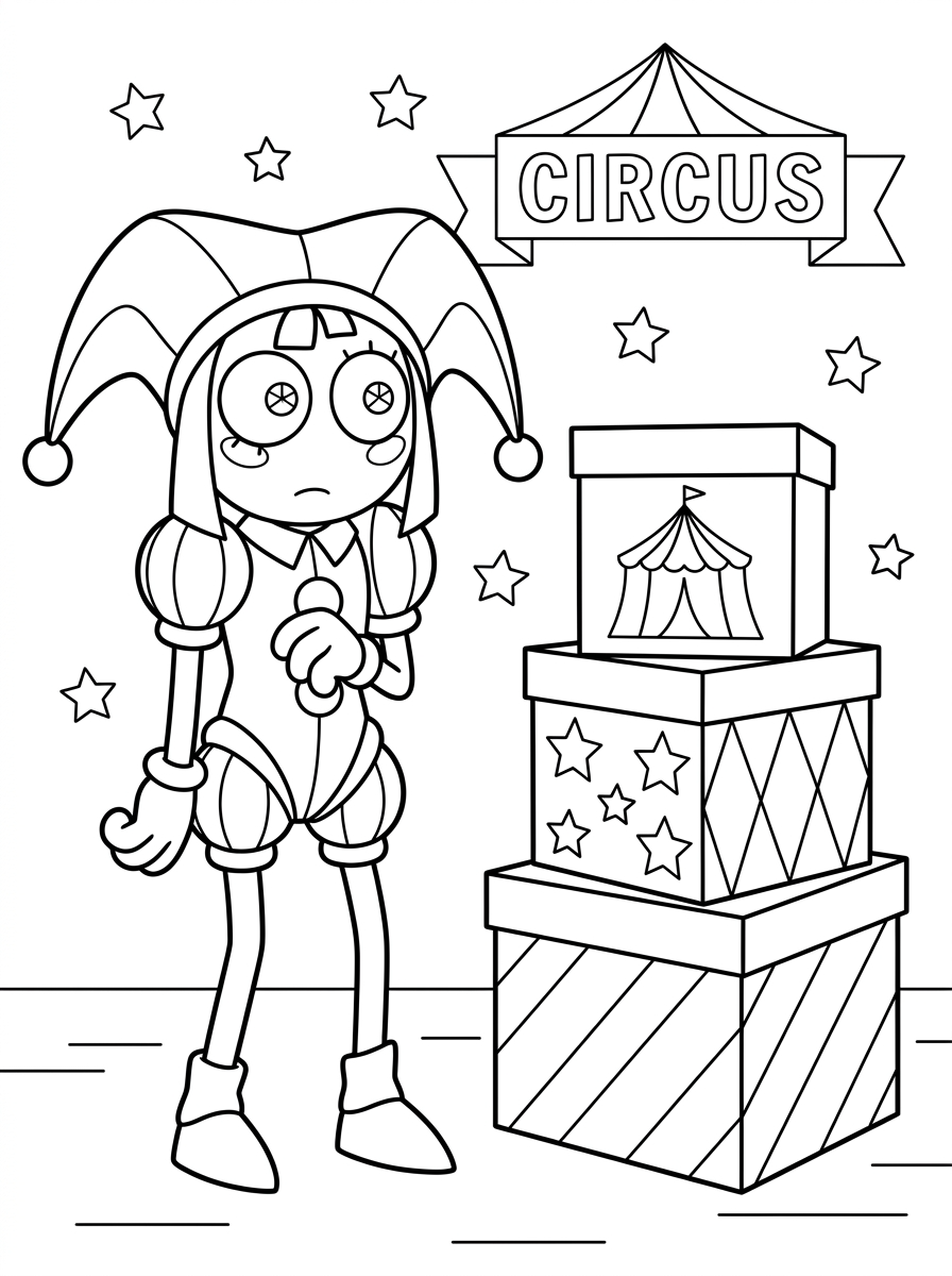 Pomni Coloring Pages 21 free coloring Pomni pages