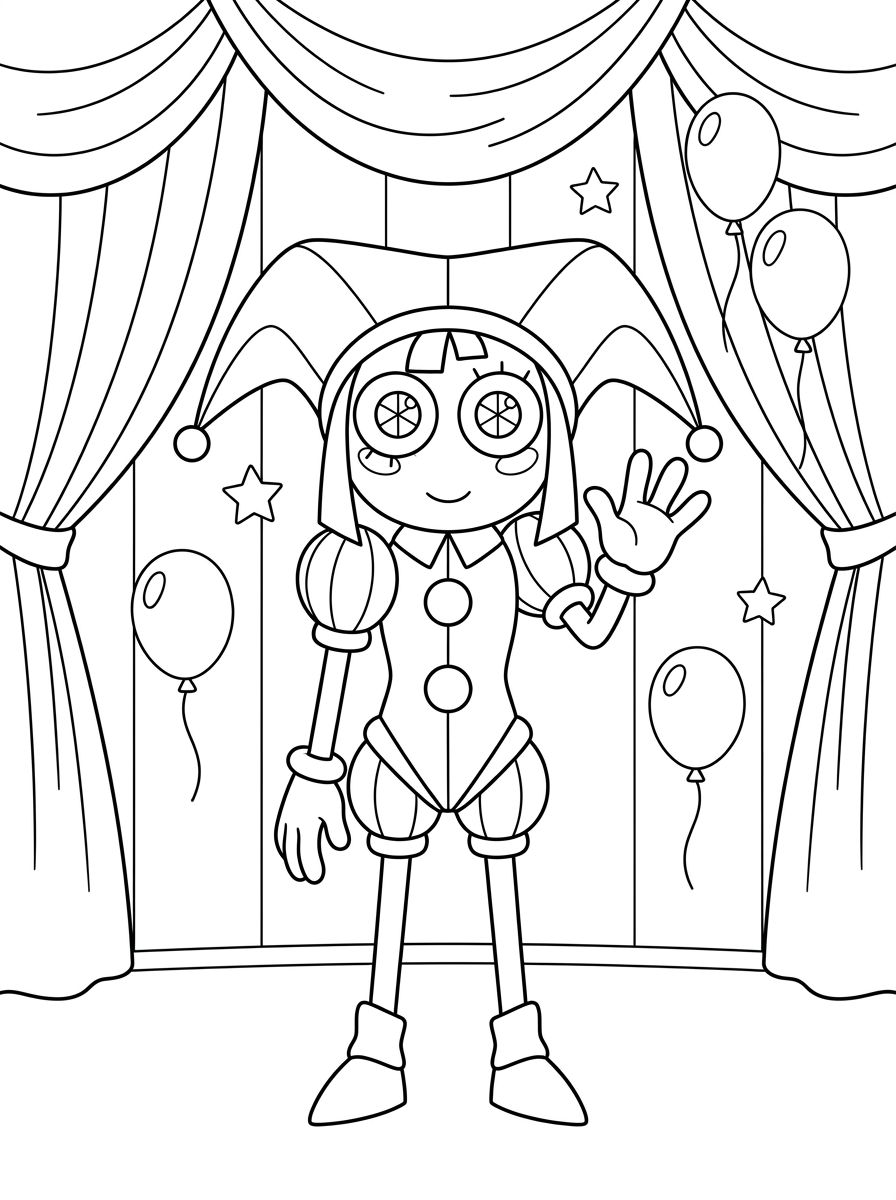 Pomni Coloring Pages 22 Pomni coloring pages to print