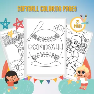 Softbol Boyama Sayfaları küçük resmi