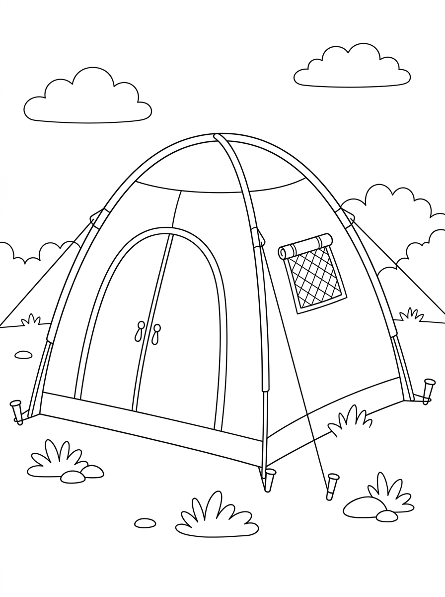 Tent Coloring Pages 11 Tent coloring pages grinch 1