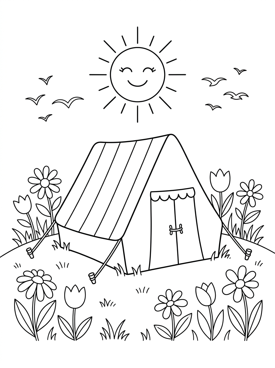 Tent Coloring Pages 3 grinch Tent coloring pages