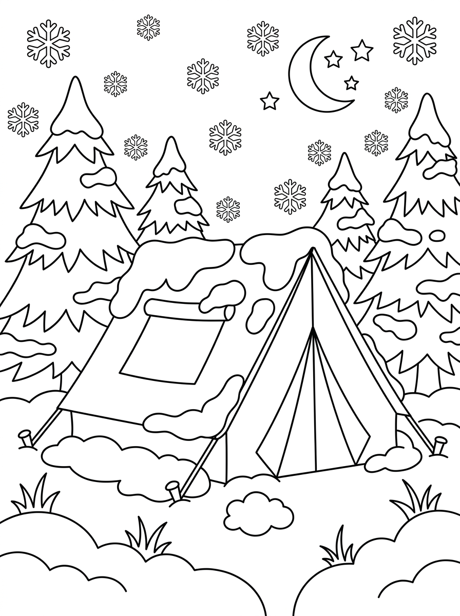 Tent Coloring Pages 24 hard Tent coloring pages