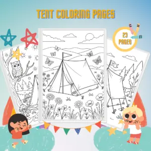 Tent Coloring Pages thumbnail