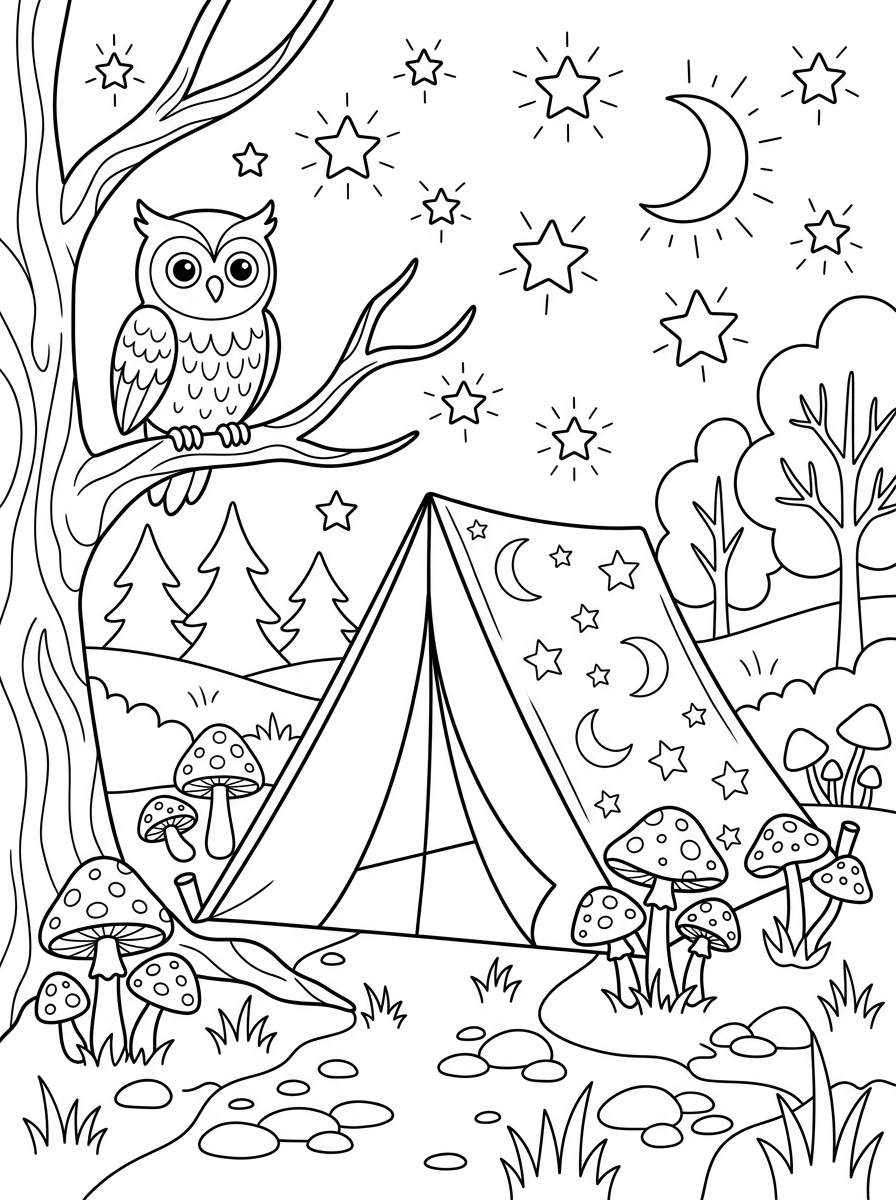 Tent Coloring Pages 5 Tent coloring pages grinch