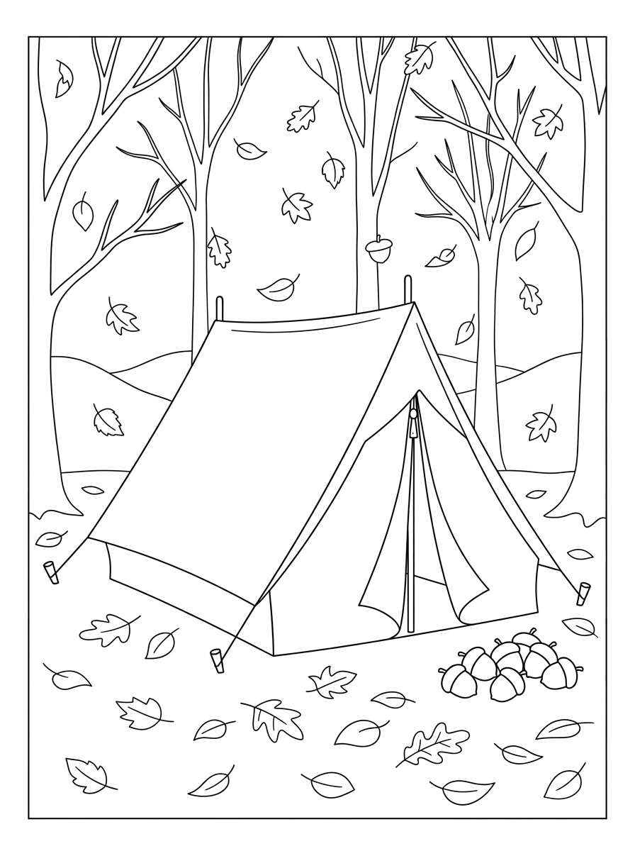 Tent Coloring Pages 8 free printable Tent coloring pages