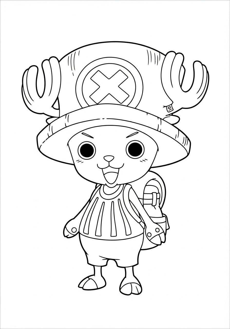 free Tony Tony Chopper coloring pages printable