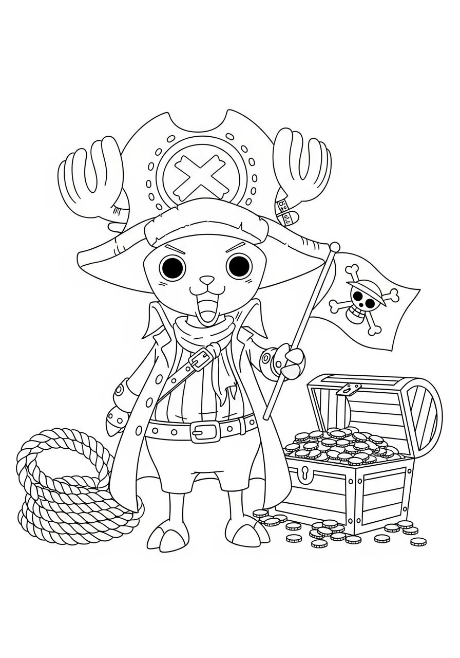 cute coloring pages Tony Tony Chopper
