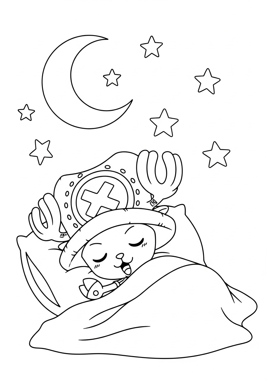 detailed Tony Tony Chopper coloring pages 1