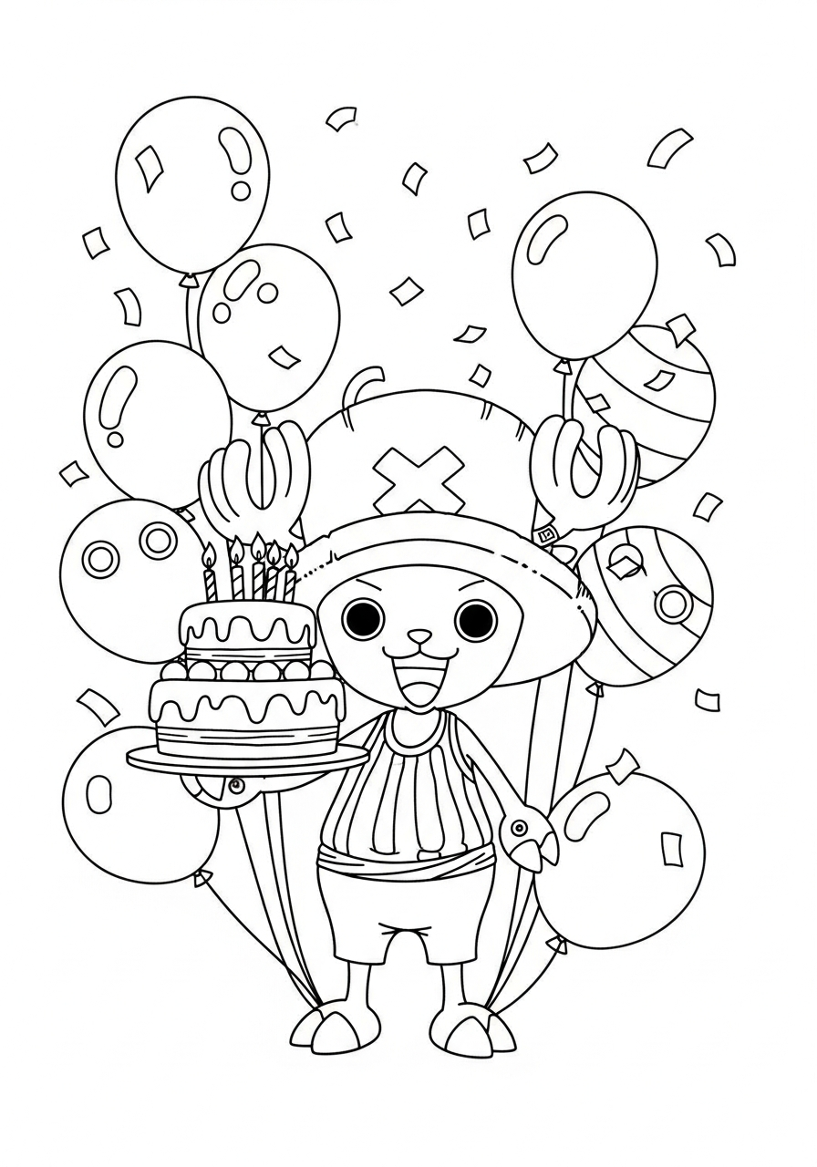 coloring pages for Tony Tony Chopper 3