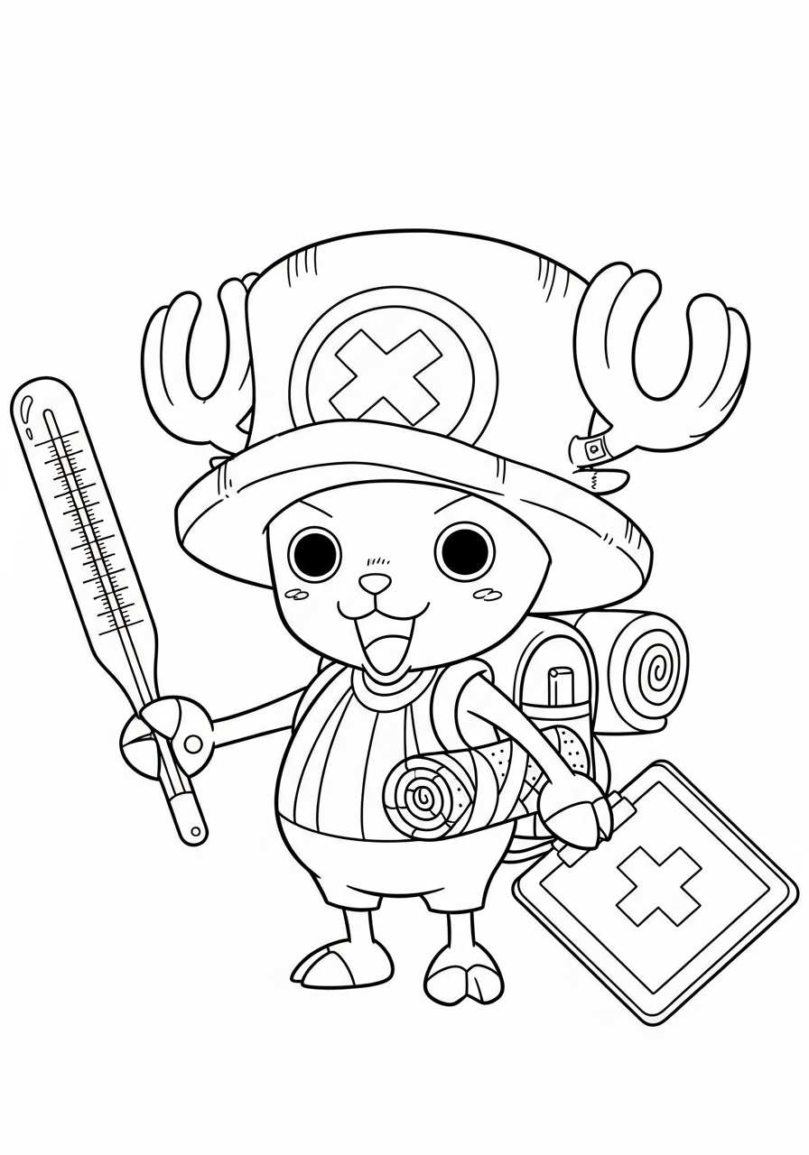 coloring pages for kids Tony Tony Chopper