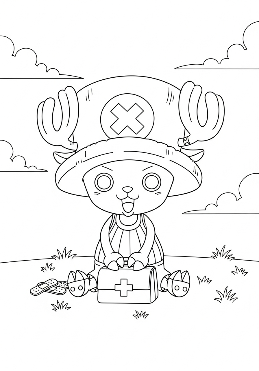 detailed Tony Tony Chopper coloring pages