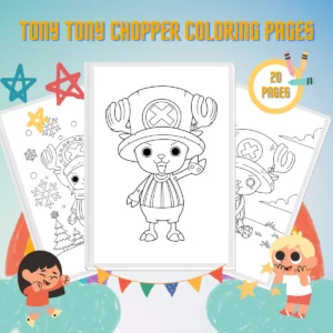 Tony Tony Chopper Miniatuur van kleurplaat