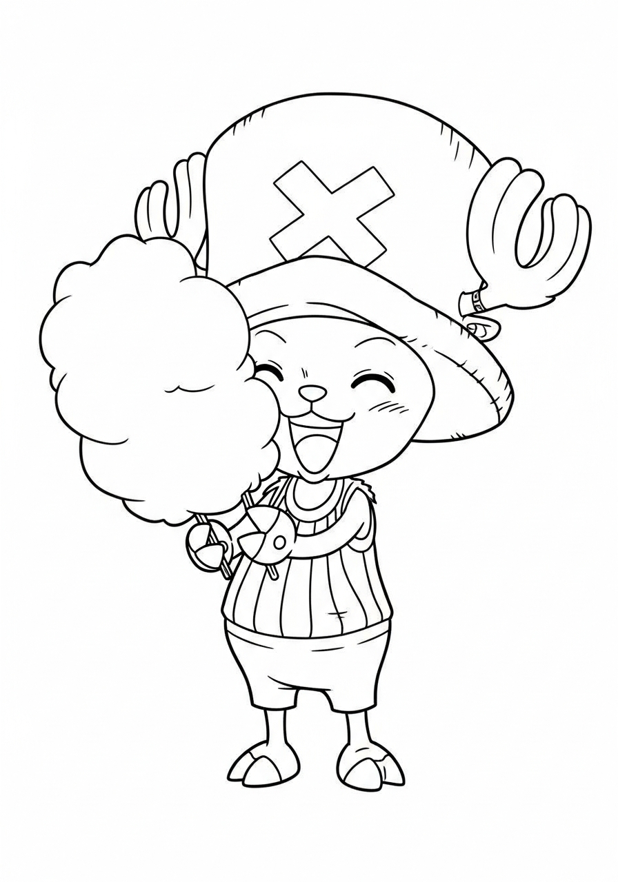 coloring pages for Tony Tony Chopper