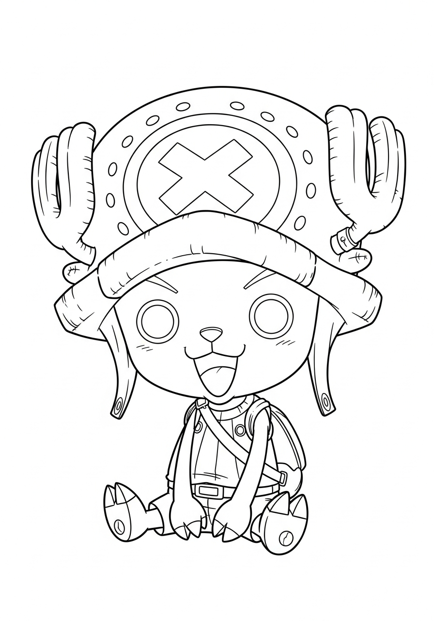 Tony Tony Chopper decorations coloring pages