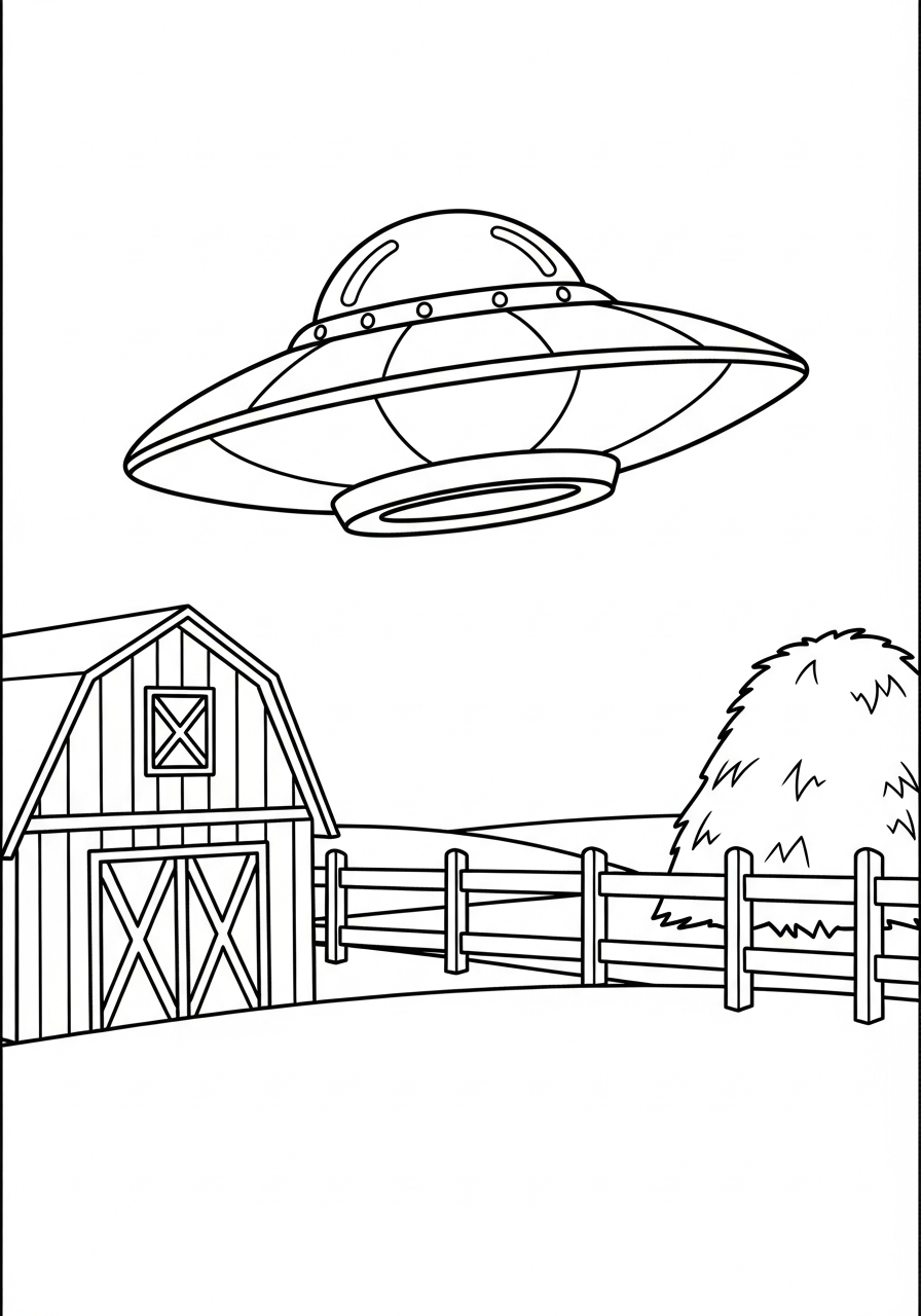 UFO coloring pages
