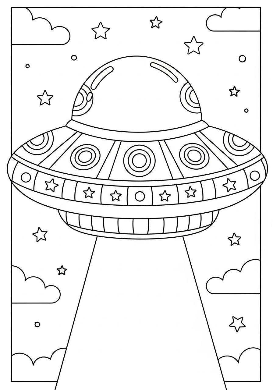 grinch UFO coloring pages
