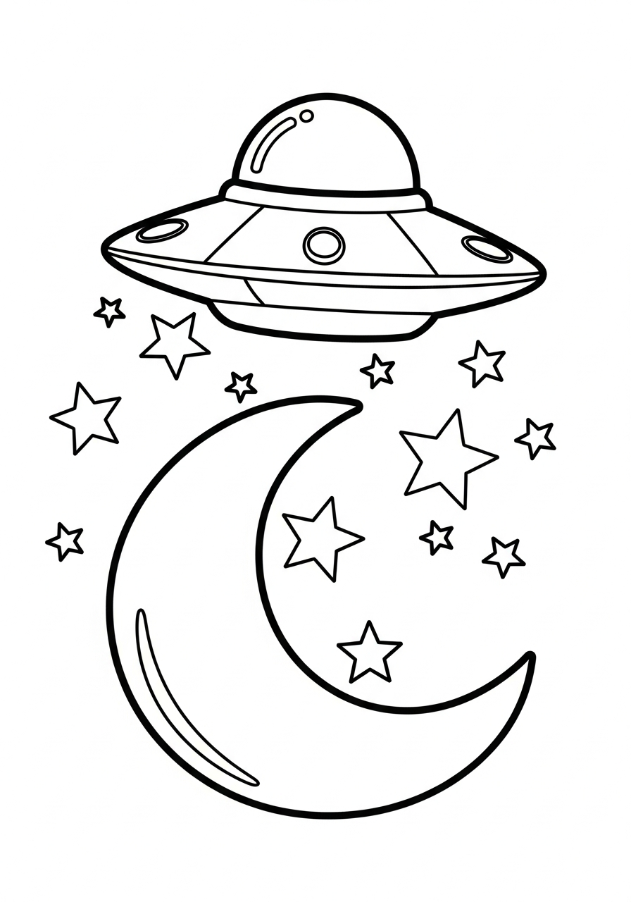 UFO coloring pages free