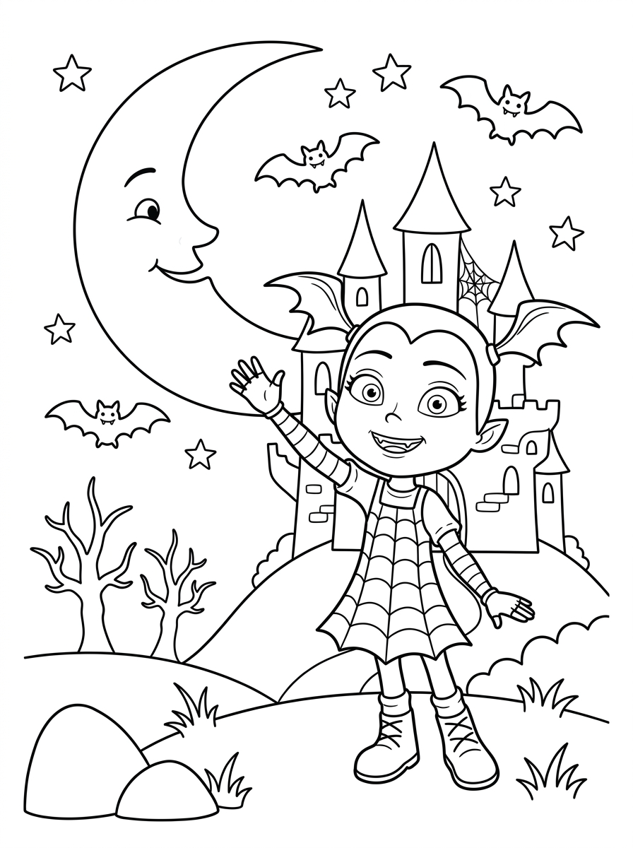 Vampirina Coloring Pages 12 Vampirina coloring pages for adults easy