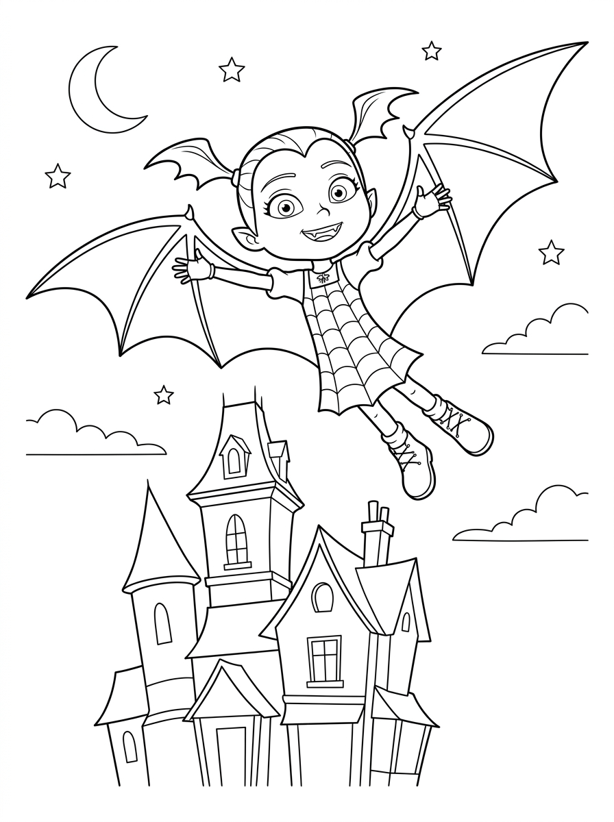 Vampirina Coloring Pages 16 free printable Vampirina coloring pages for adults
