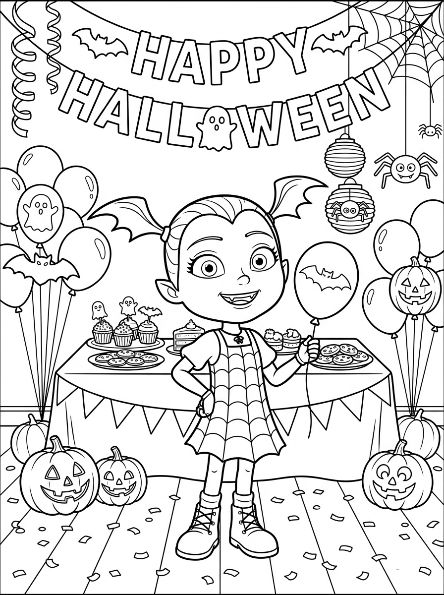 Vampirina Coloring Pages 17 kawaii cute Vampirina coloring pages