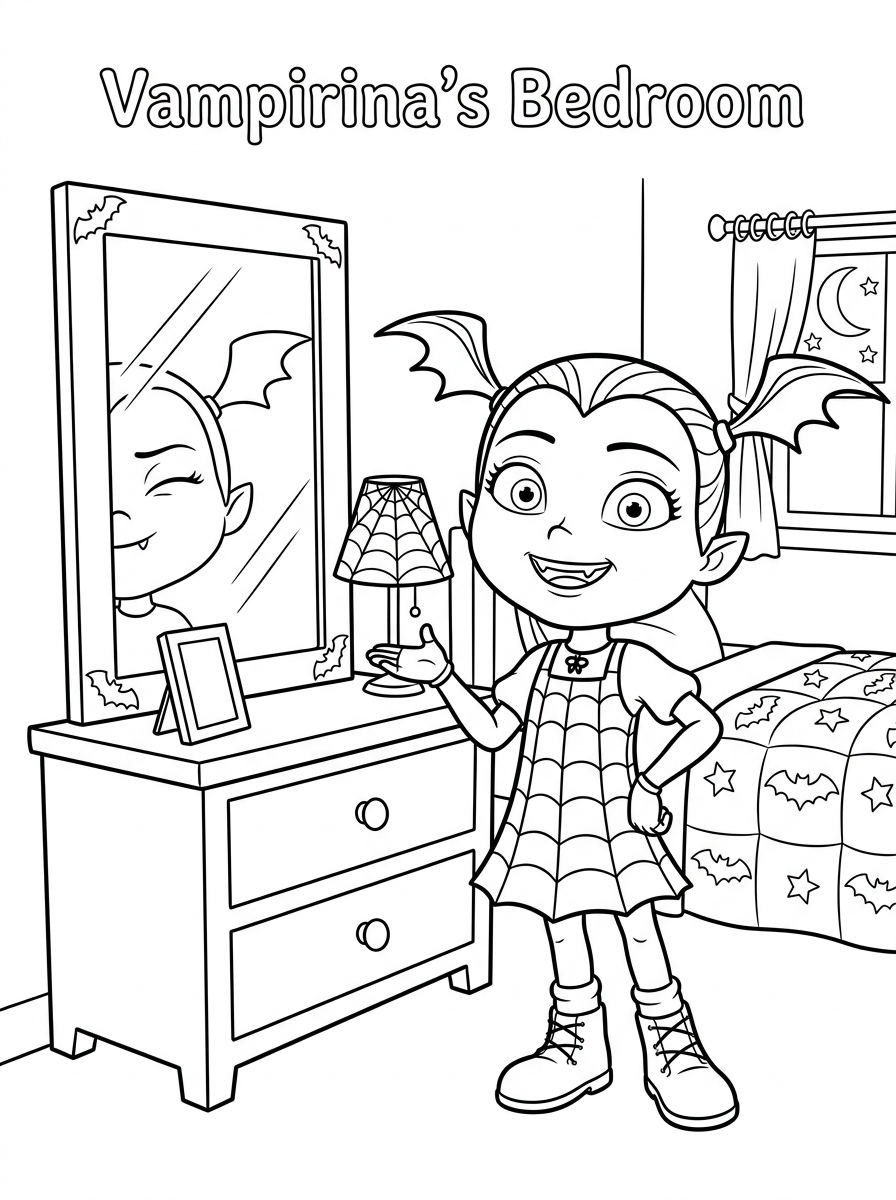 Vampirina Coloring Pages 5 Vampirina ornament coloring pages
