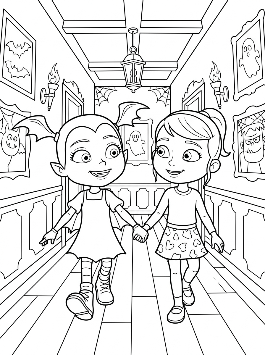 Vampirina Coloring Pages 9 adult coloring pages Vampirina 1