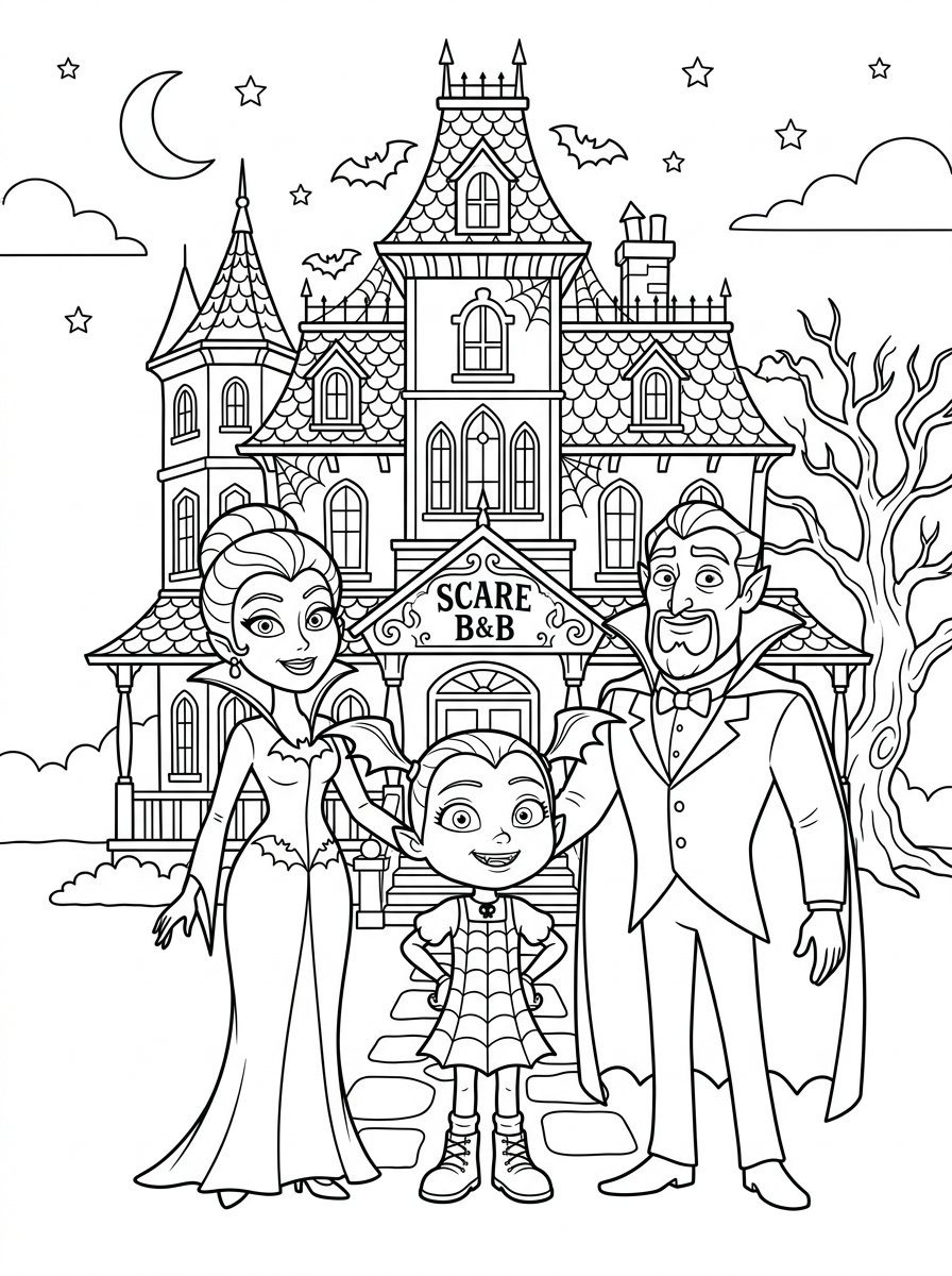Vampirina Coloring Pages 10 free Vampirina tree coloring pages