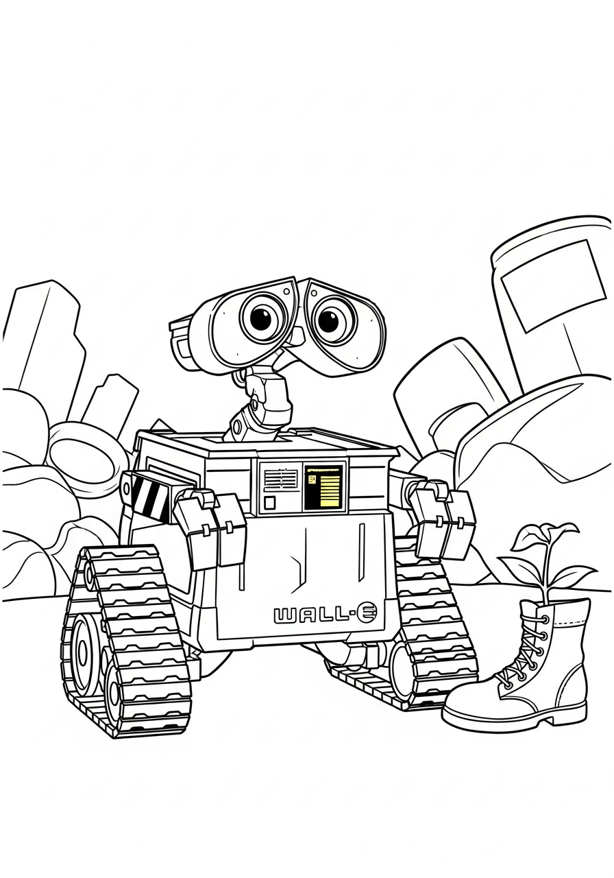 coloring pages printable Wall E