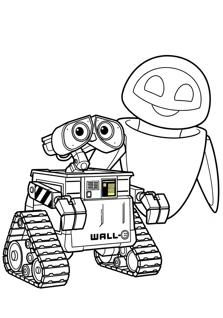 adult coloring pages Wall E