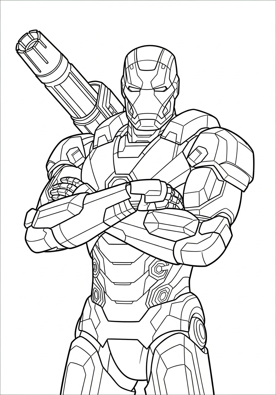 War Machine Coloring Pages 15 coloring pages for War Machine 2