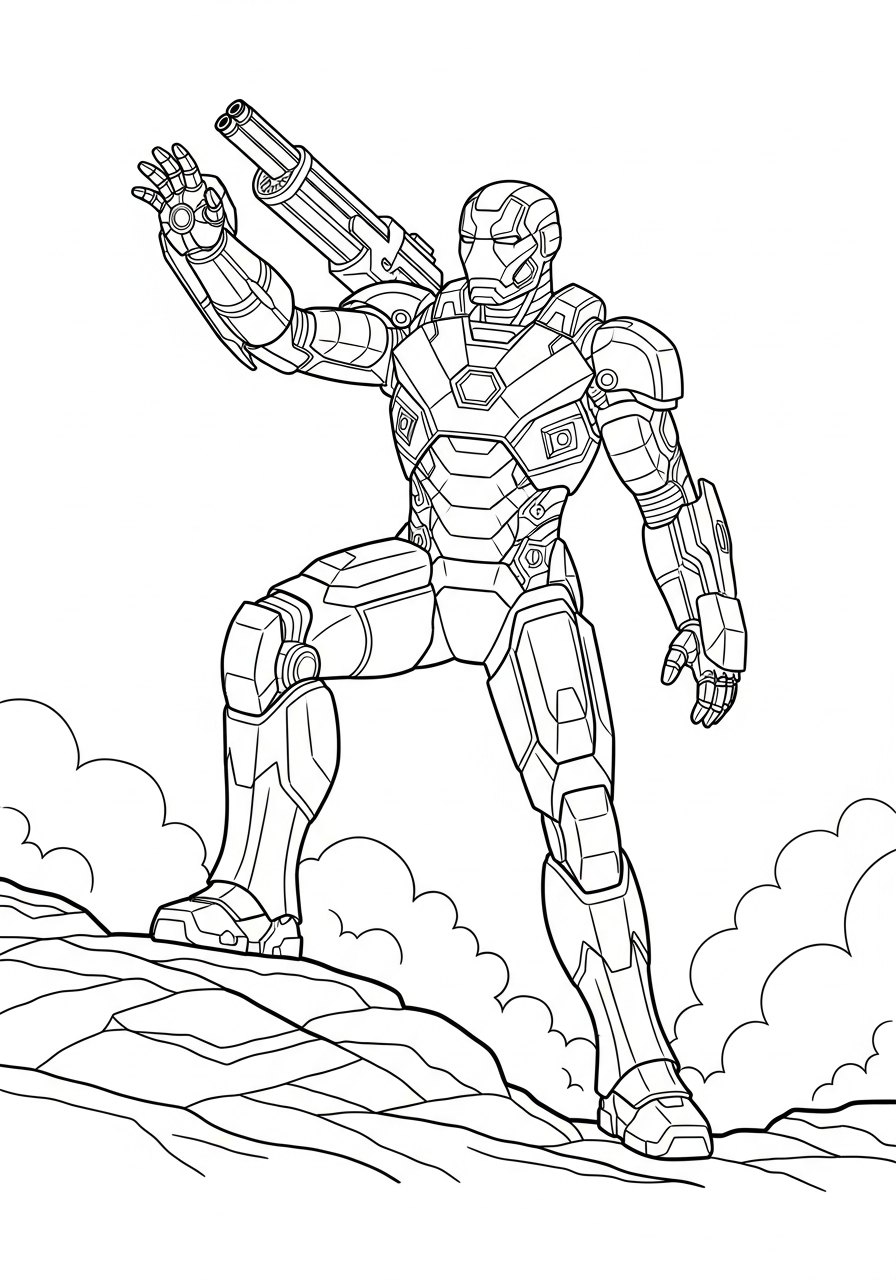 War Machine Coloring Pages 20 War Machine coloring pages grinch