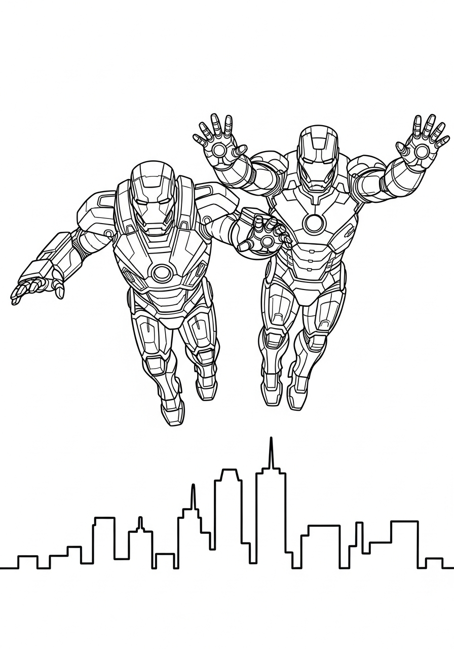 War Machine Coloring Pages 21 free printable War Machine coloring pages 1